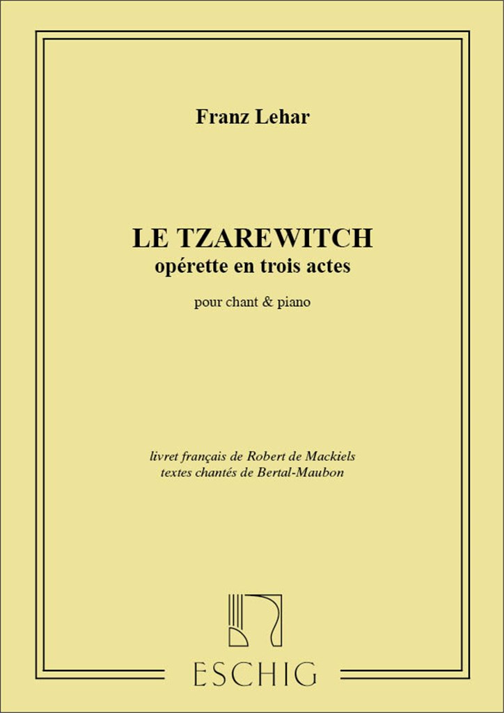 Tzarewitch Chant-Piano